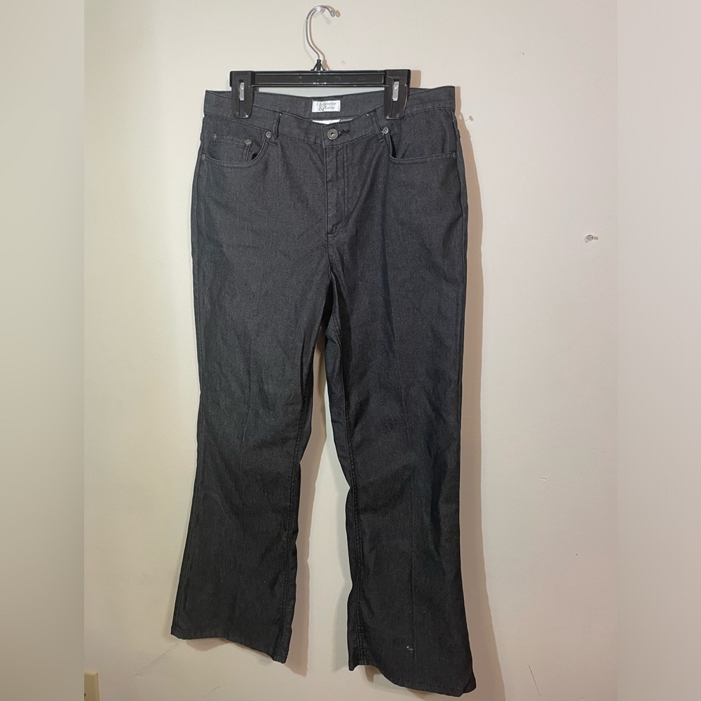Christopher & Banks jeans Women's size 10 Boot Cut Black Stretch Cotton denim